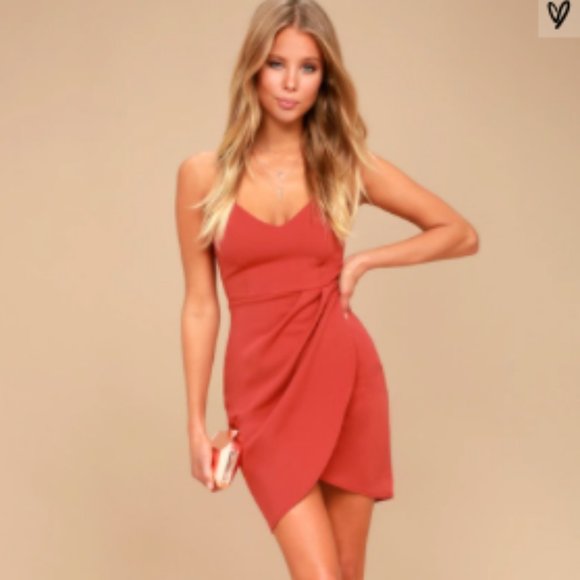 Lulus Dresses & Skirts - Rust Red Bodycon Dress